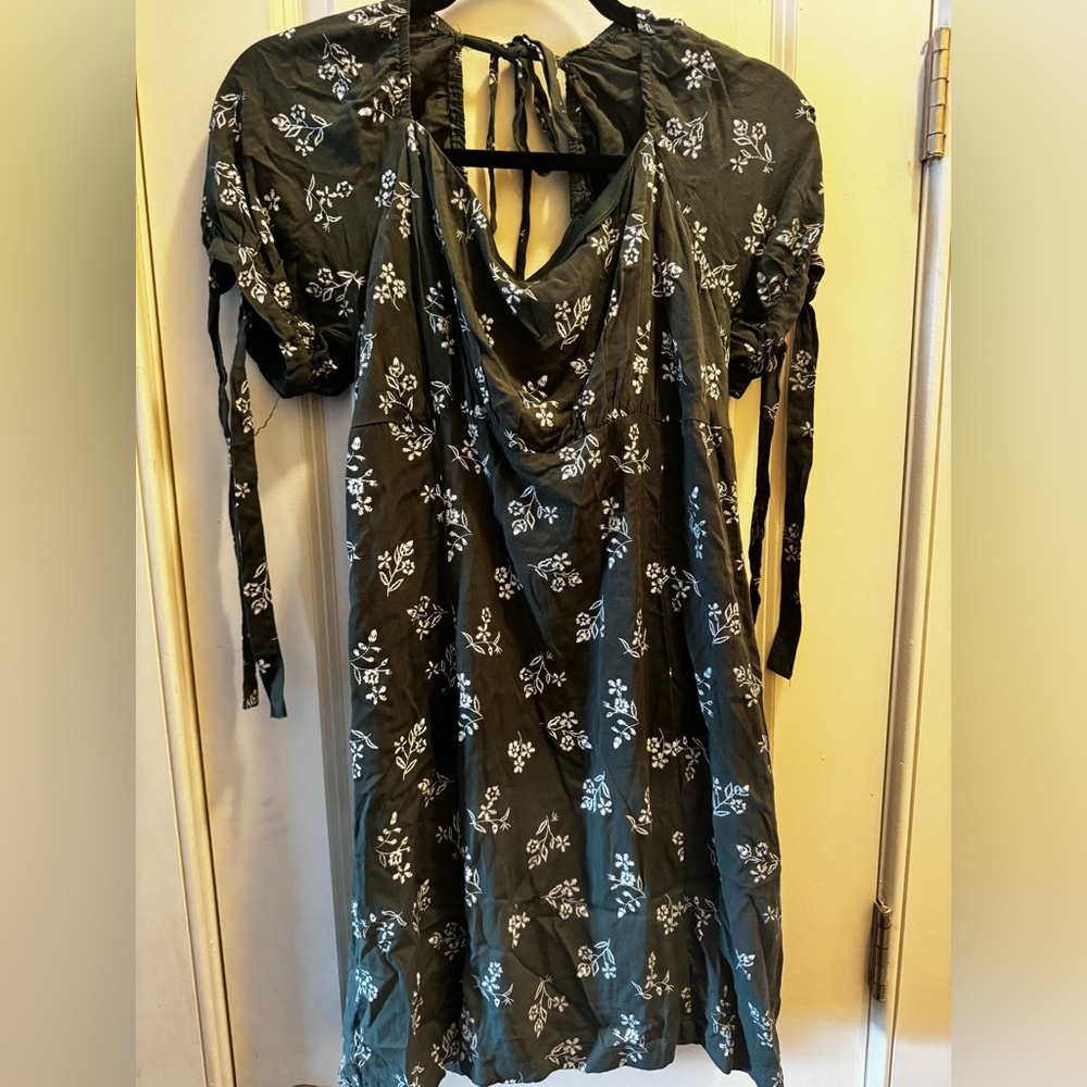 Francescas Floral Dress with Puff Sleeves
